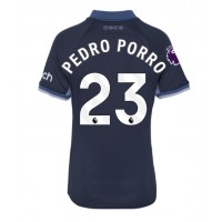 Dámy Fotbalový dres Tottenham Hotspur Pedro Porro #23 2023-24 Venkovní Krátký Rukáv